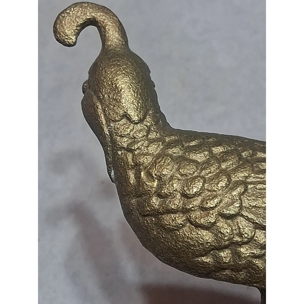 Vintage Solid BRASS BRONZE Quail Handle Spigot Water Faucet 🕊